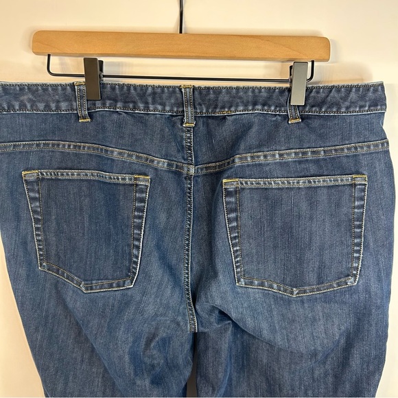 Lands’ End Fit 2 Denim Jeans, Size 18W, Mid-Rise, Straight Leg, Plus Size Womens - Picture 6 of 8